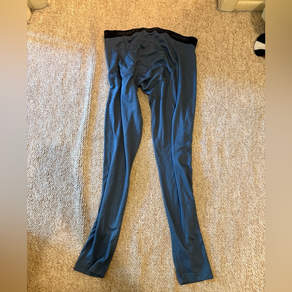 Jockey Thermal Long Underwear for warmth Leggings in Slate Blue (Men’s: Large)
